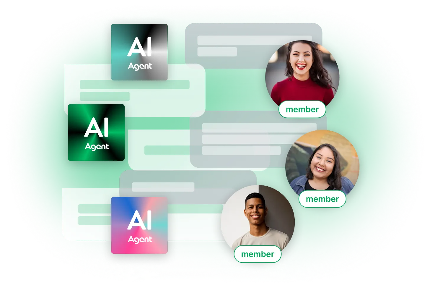 エージェントとの会話イメージ